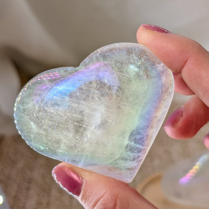 Angel Aura Bergkristall Herz [A+B]