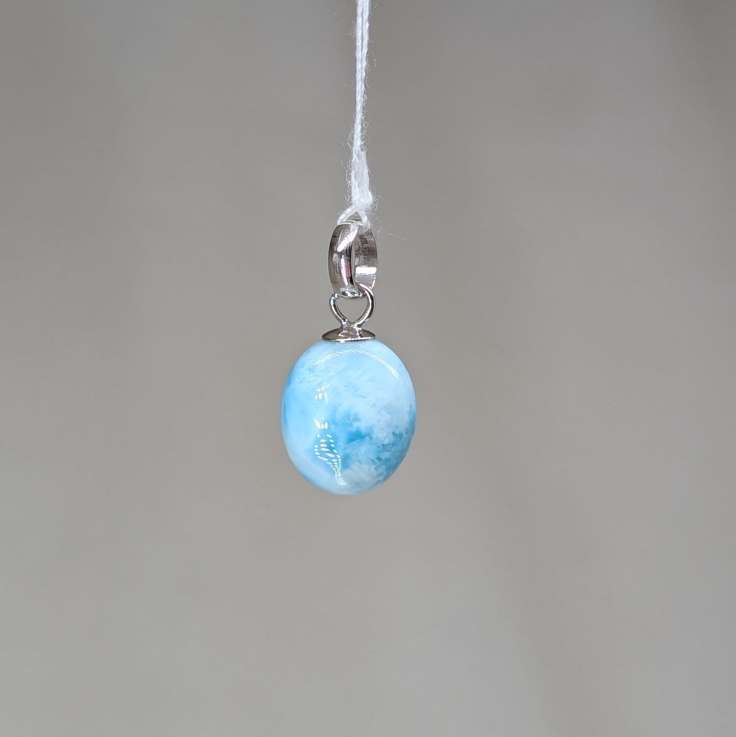 Larimar Kettenanhänger, 925er Silber [K]