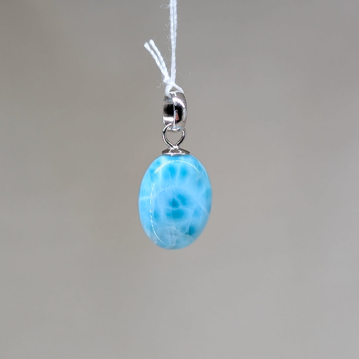 Larimar Kettenanhänger, 925er Silber [F]