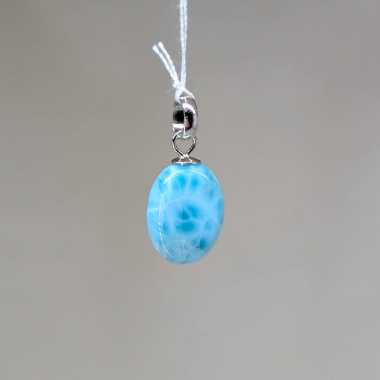 Larimar Kettenanhänger, 925er Silber [F]