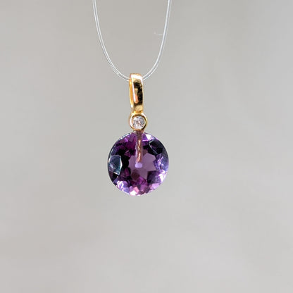Amethyst Kettenanhänger facettiert [T]