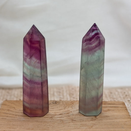 Regenbogen Fluorit Turm [YA+YB]