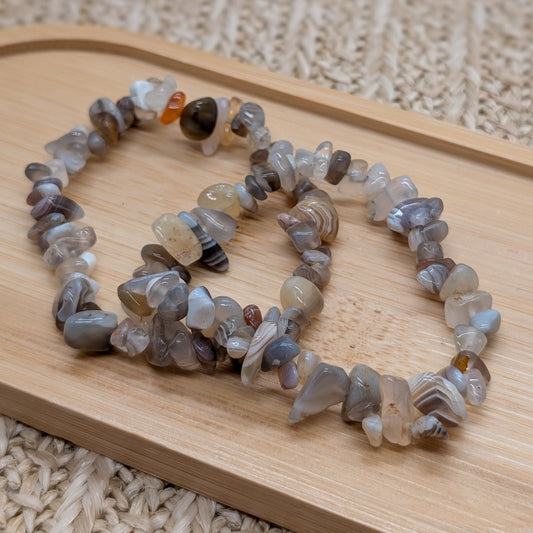 Botswana Achat Splitterarmband