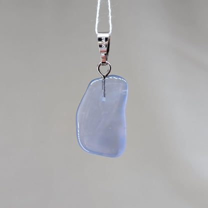 Blauer Chalcedon Kettenanhänger [C]