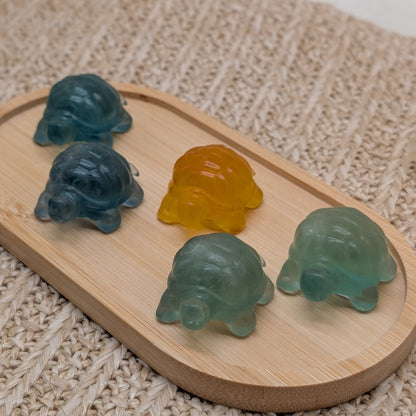 Fluorit Schildkröte Schnitzerei 🐢