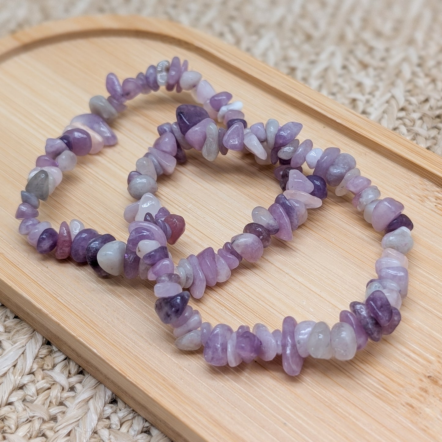 Lepidolith Splitterarmband