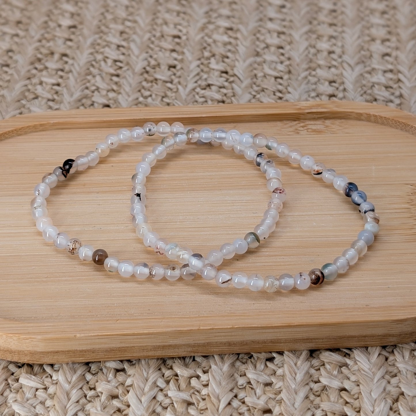 Dendriten Achat Armband 4mm