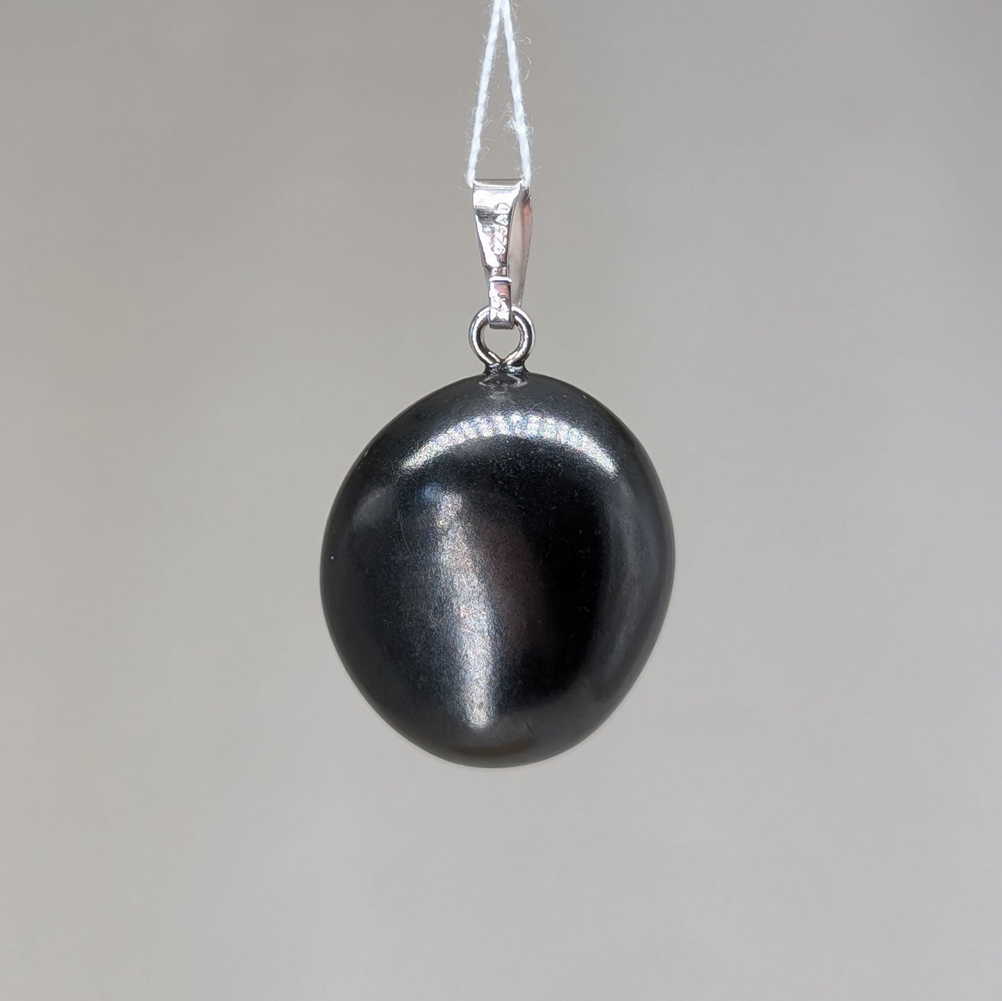 Schungit Kettenanhänger, 925er Silber [I]