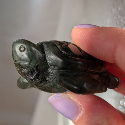 Labradorit Schildkröte mit Flash [BO]