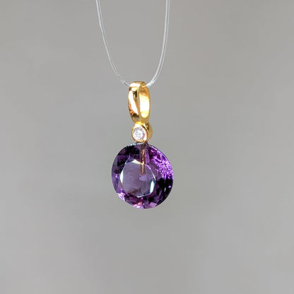 Amethyst Kettenanhänger facettiert [T]