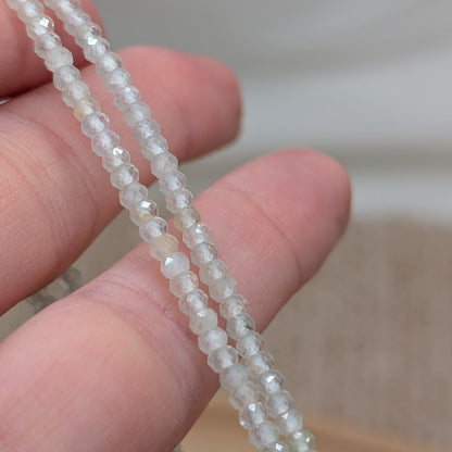 Prehnit Armband facettiert 2,5mm