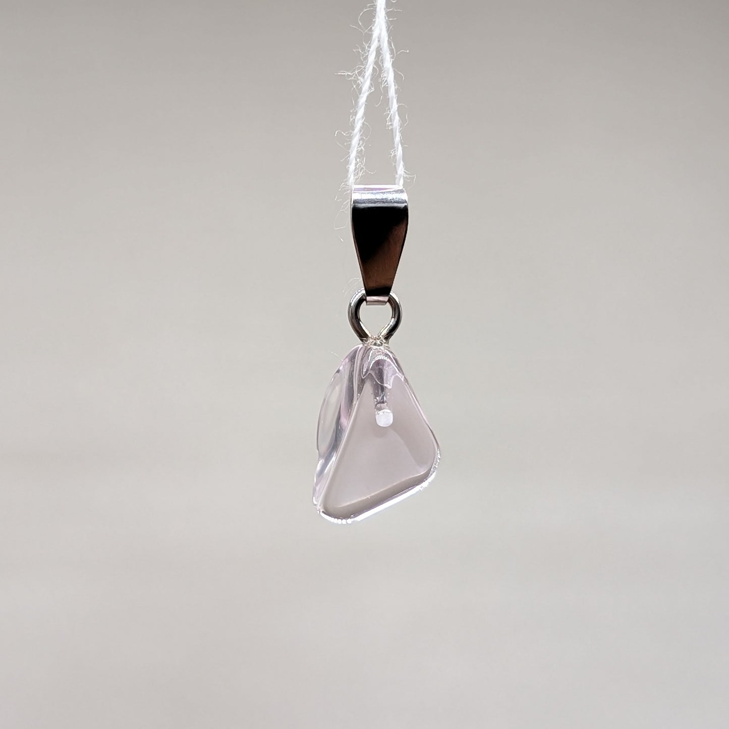 Kunzit Kettenanhänger, 925er Silber [B]