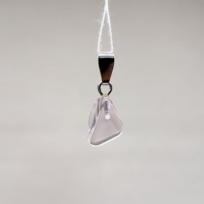 Kunzit Kettenanhänger, 925er Silber [B]