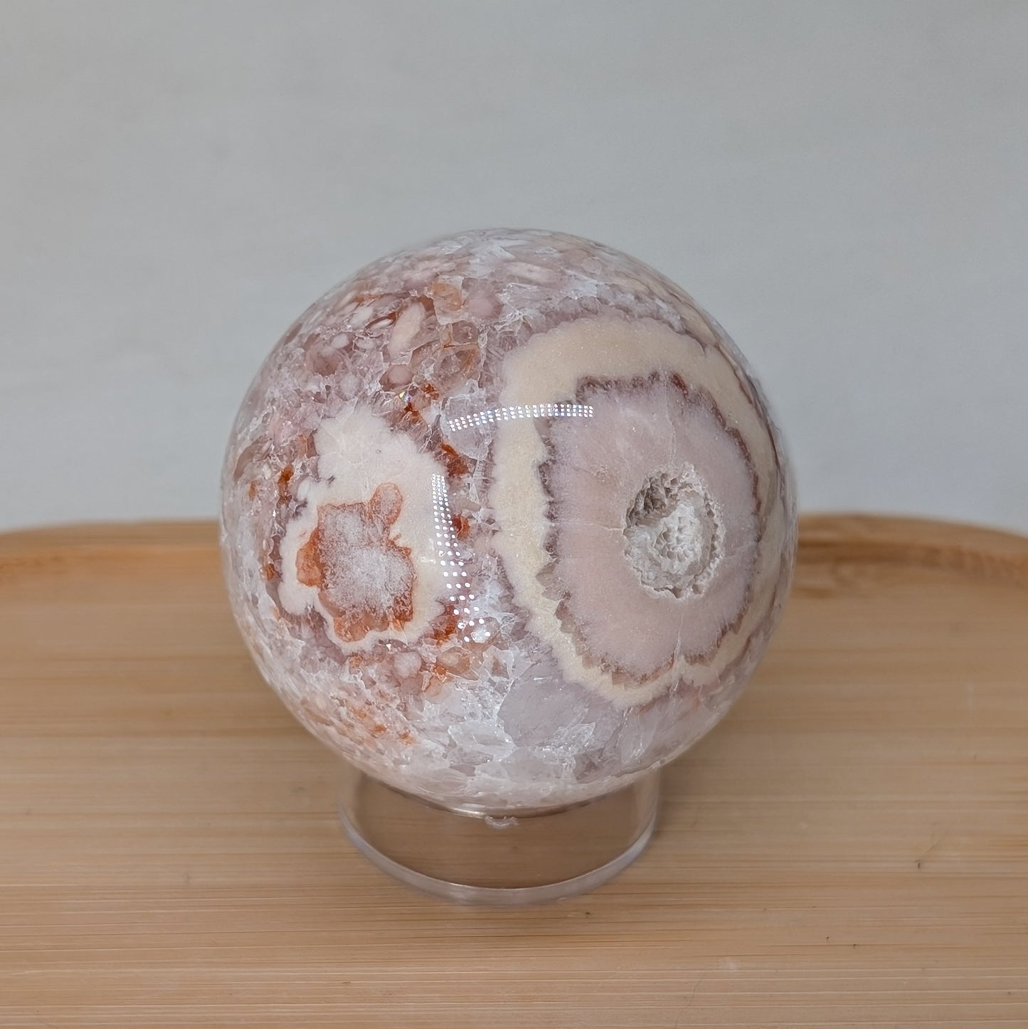 Druzy Blumenachat / Pink Amethyst Kugel [PK]