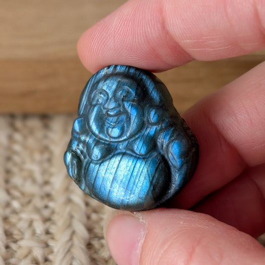 Flashy Labradorit Buddha [A-D]