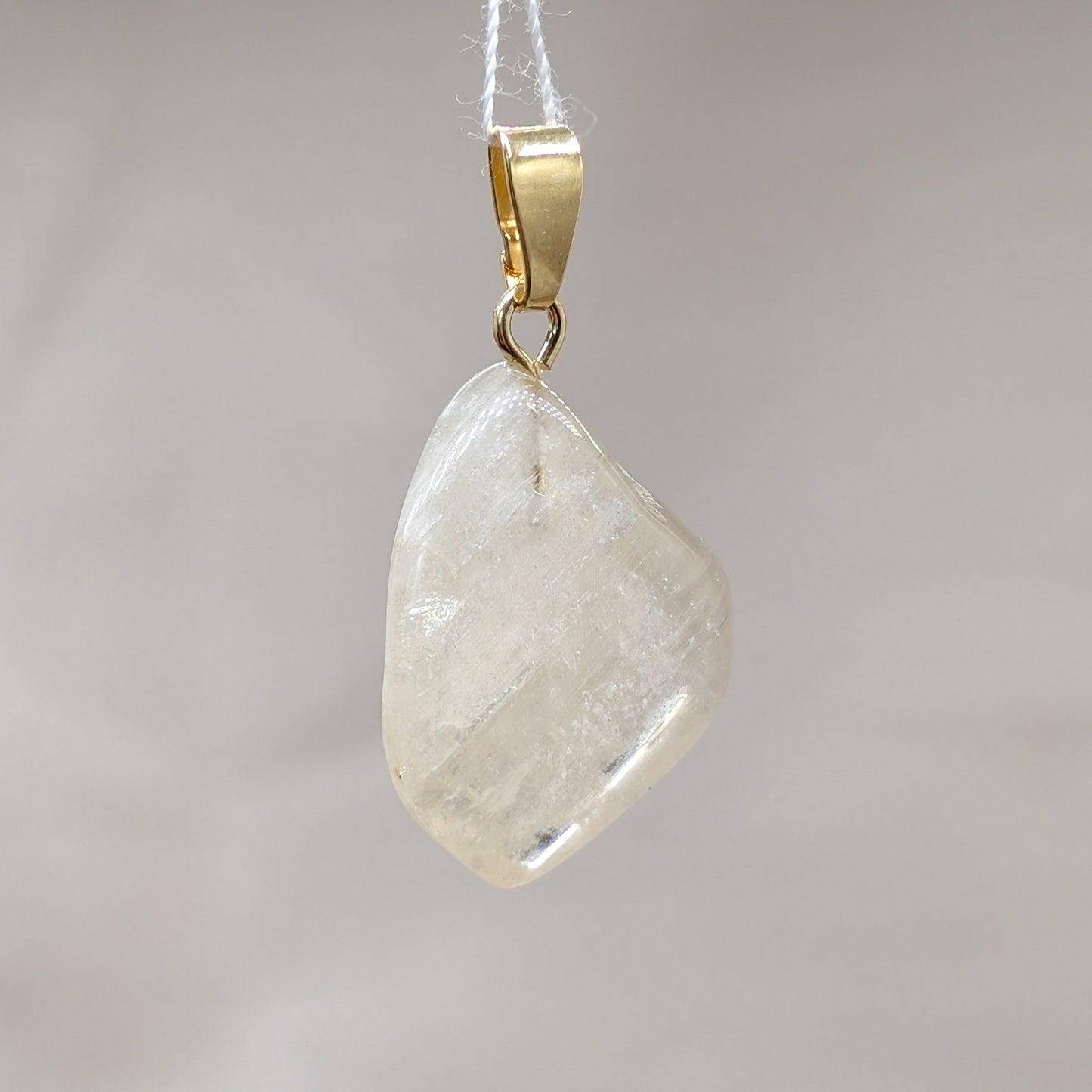 Hiddenit Kettenanhänger, 925er Silber vergoldet [C]