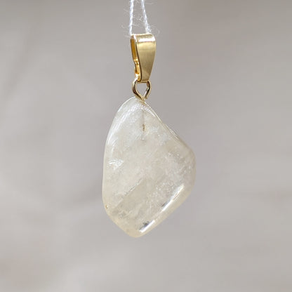 Hiddenit Kettenanhänger, 925er Silber vergoldet [C]