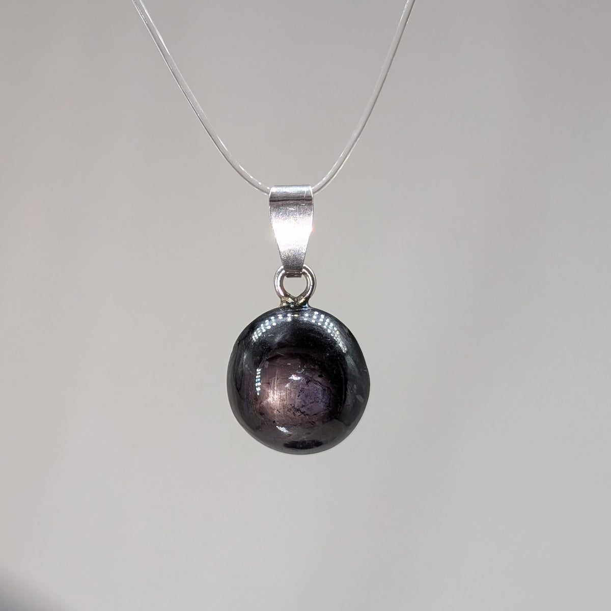 Sternsaphir Kettenanhänger, 925er Silber [B]