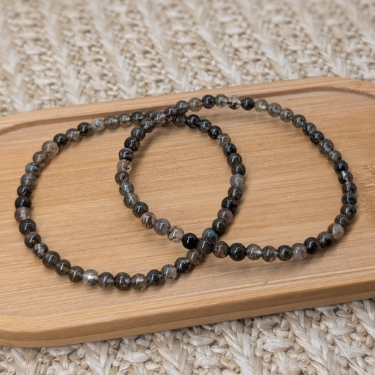 Rutilquarz Armband 4 mm