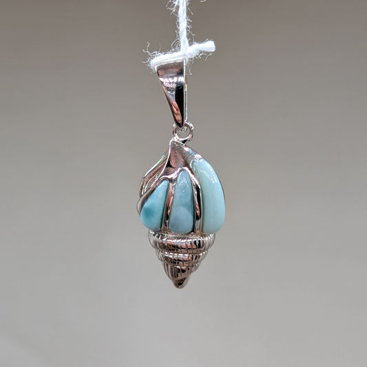 Larimar Kettenanhänger Muschel [D] 🐚