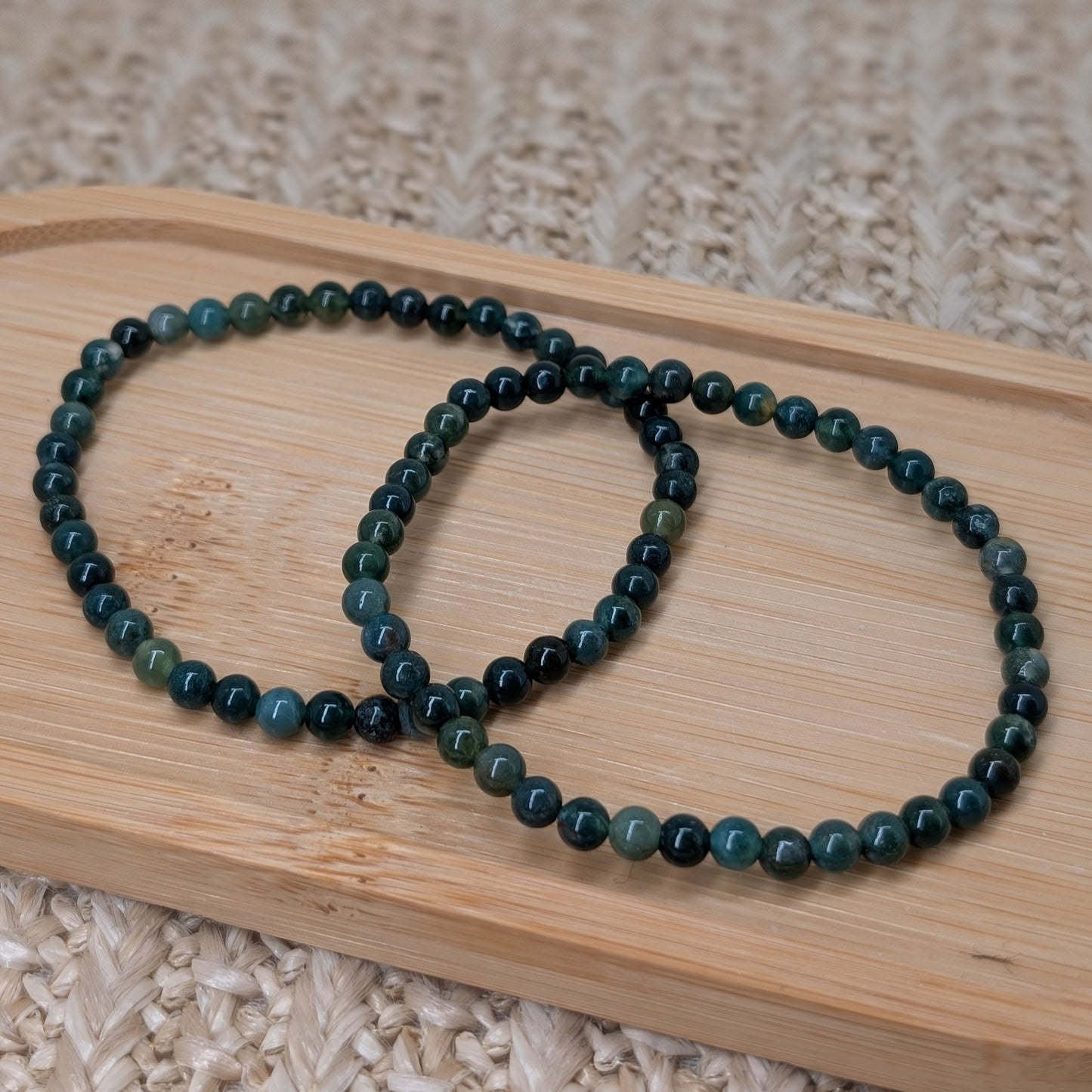 Moosachat Armband 4 mm