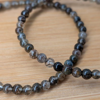 Rutilquarz Armband 4 mm