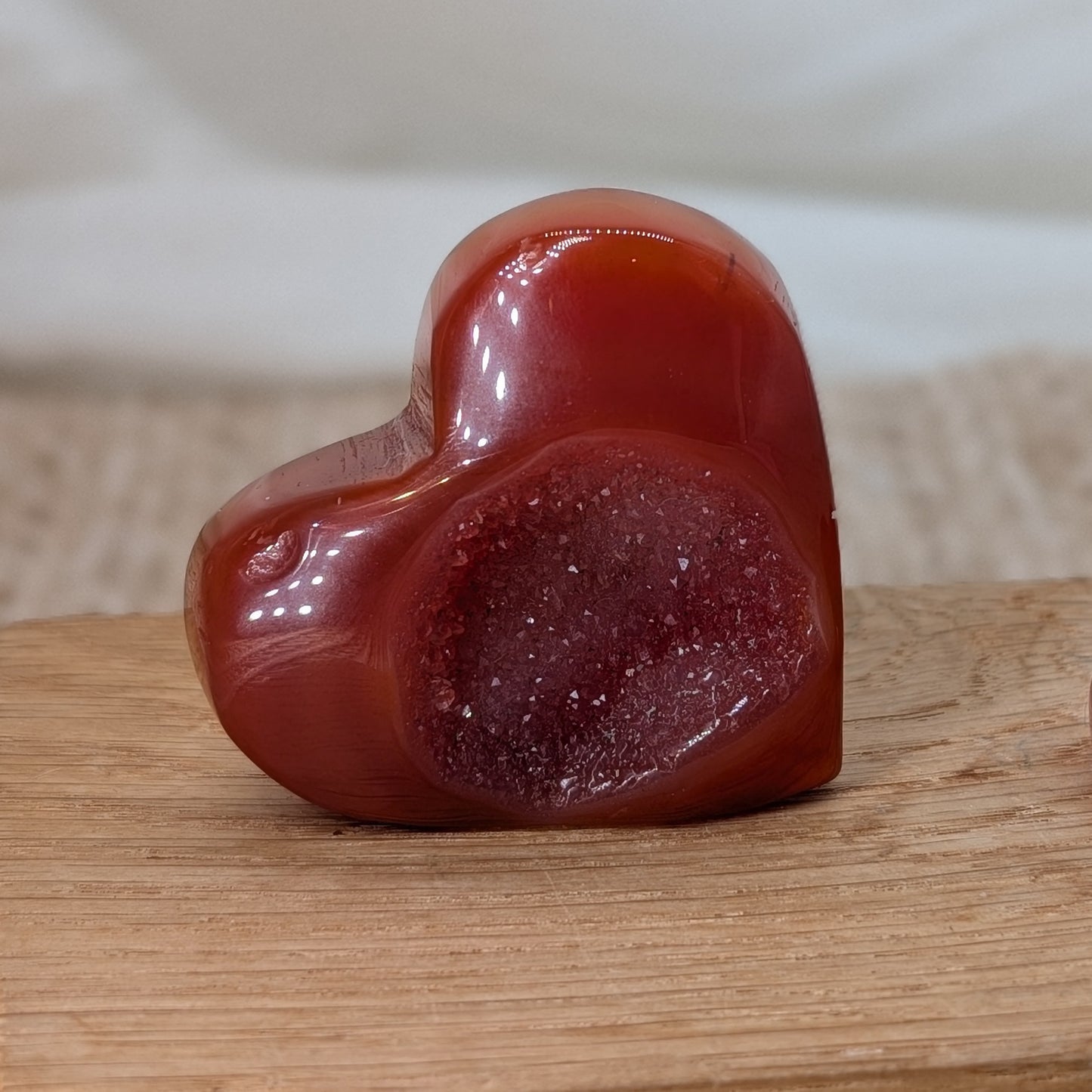 Druzy Karneol Herz [AR+BI]