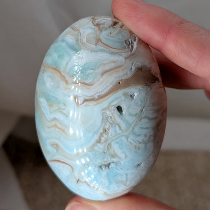 Blauer Aragonit Handstein [HD]