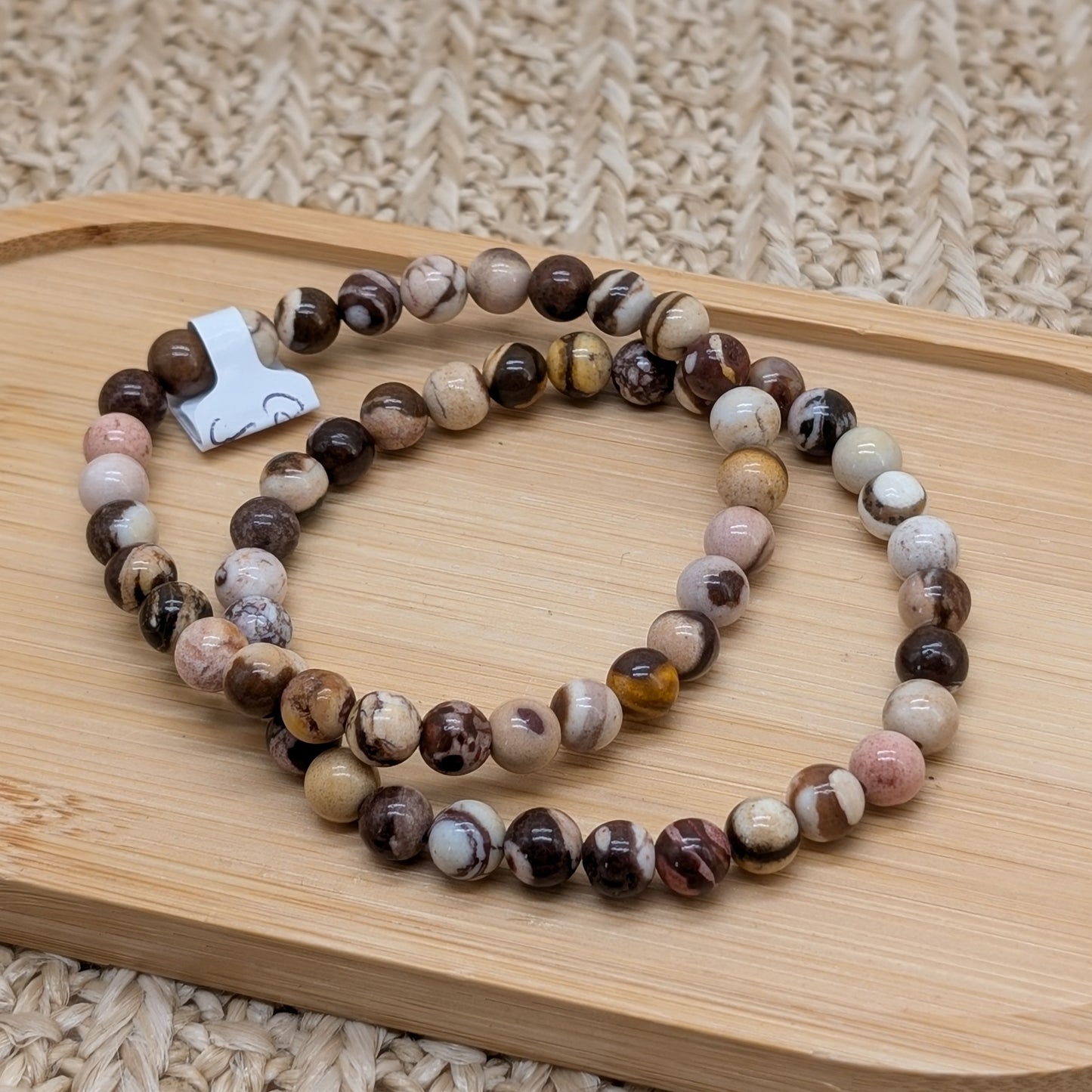 Cappuccino Jaspis Armband 6 mm