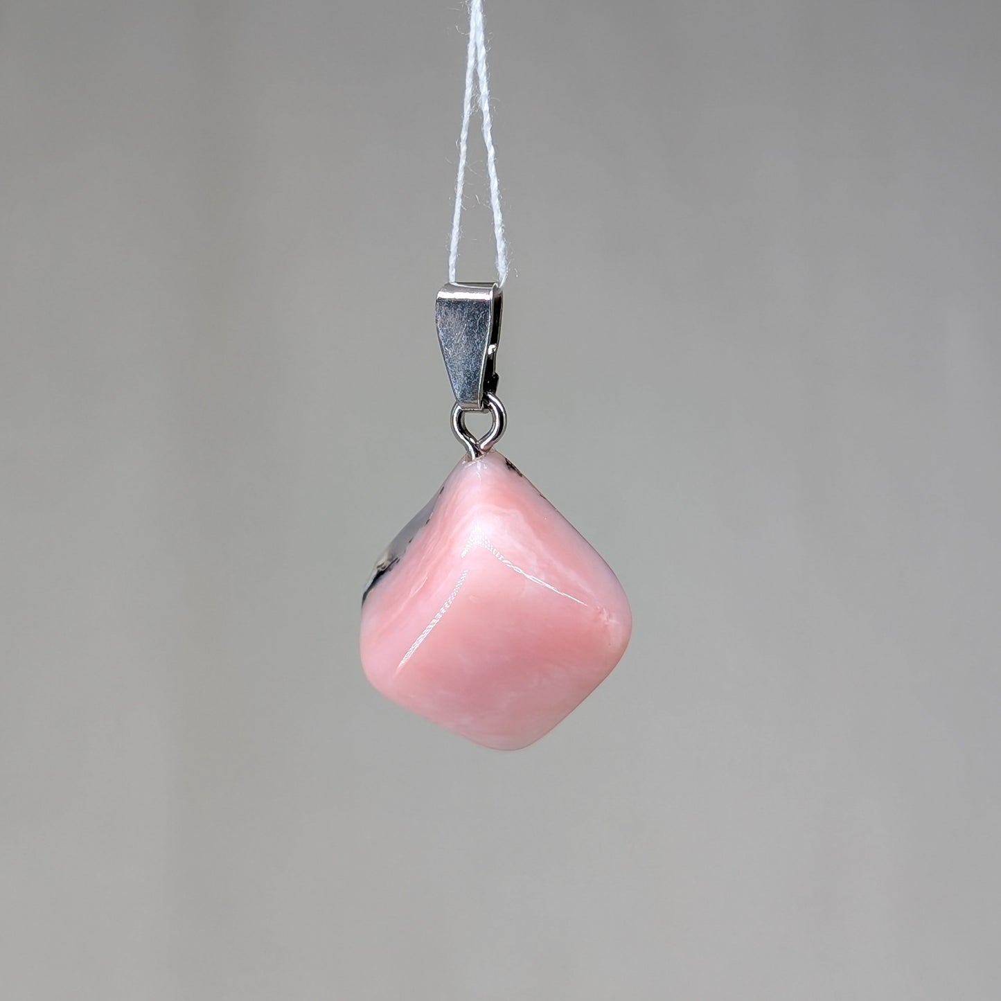 Pink Opal Kettenanhänger, 925er Silber [G]