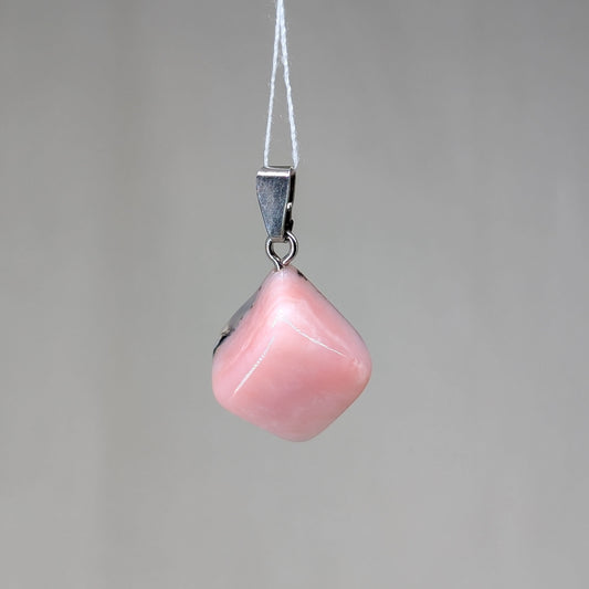 Pink Opal Kettenanhänger, 925er Silber [G]