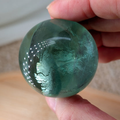 Grüne HQ Fluorit Kugel [A]