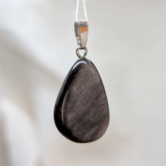 Silber Obsidian Kettenanhänger [B]