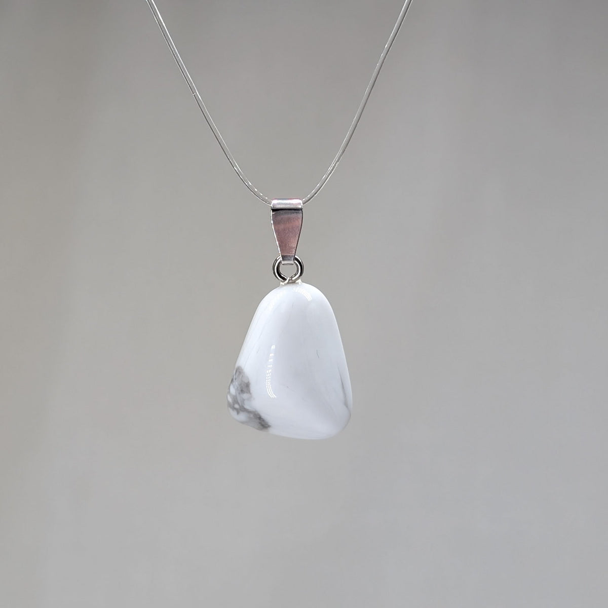 Magnesit Kettenanhänger, 925er Silber [L]