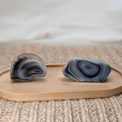 Botswana Achat Anschliff [A+B]