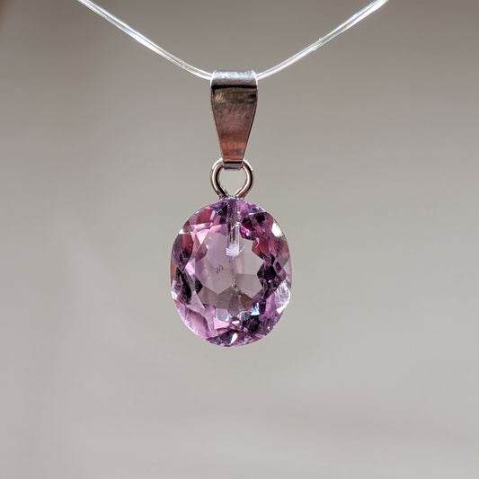Amethyst Kettenanhänger facettiert