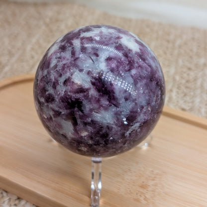 Lepidolith Kugel mit Mica [LP]