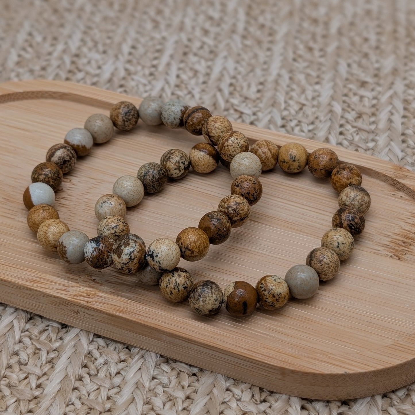 Bilderjaspis Armband 8mm