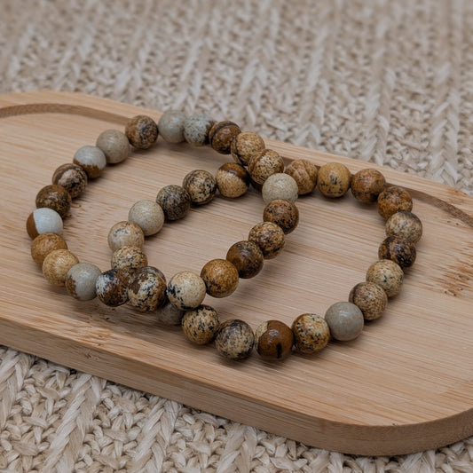 Bilderjaspis Armband 8mm