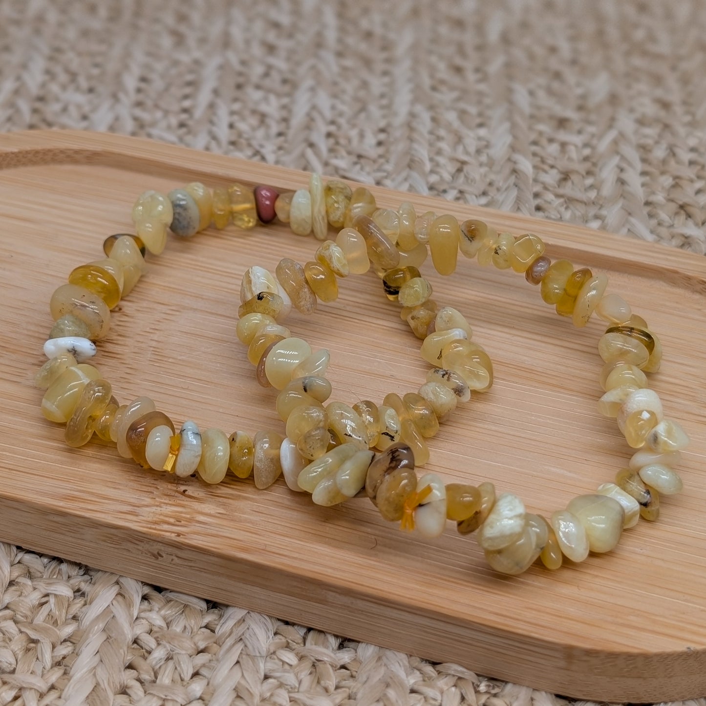 Gelber Opal Splitterarmband
