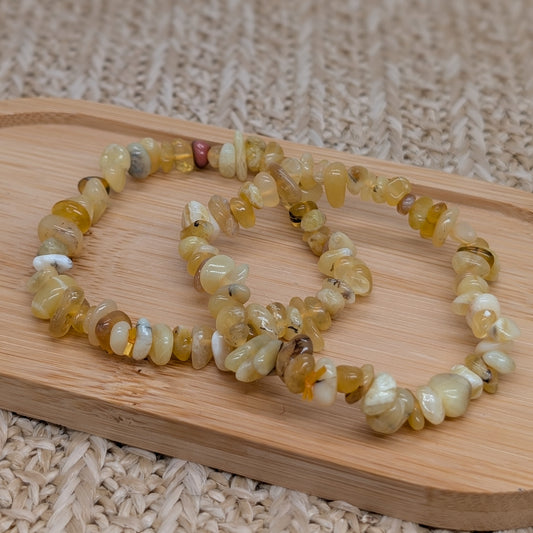 Gelber Opal Splitterarmband