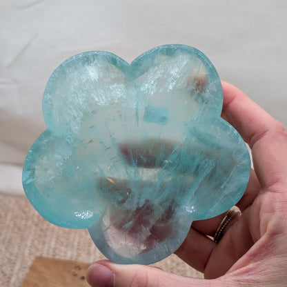 Fluorit Schale Blume [D]