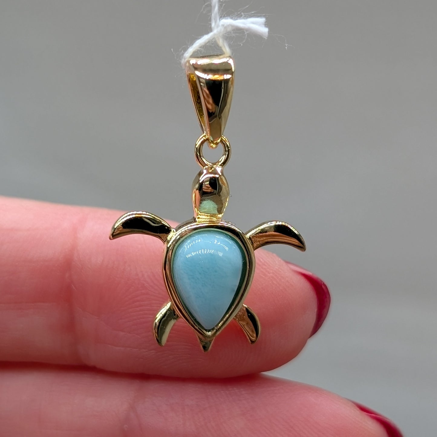 Larimar Kettenanhänger Schildkröte 🐢 [Y]