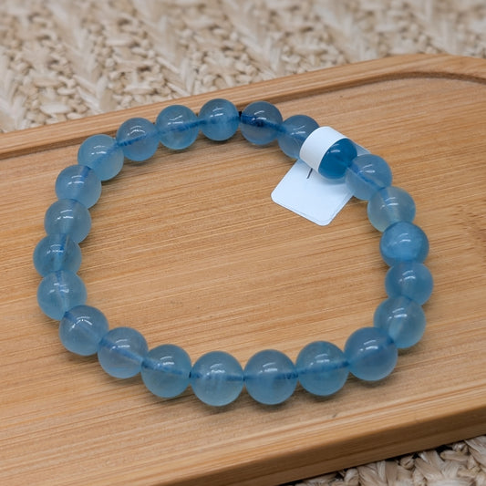 Aquamarin Armband 8 mm