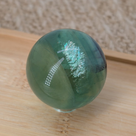 Grüne HQ Fluorit Kugel [A]