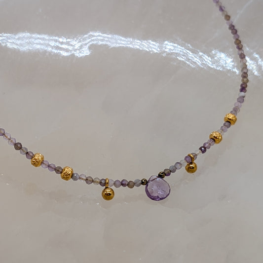 Amethyst Halskette mit Anhänger