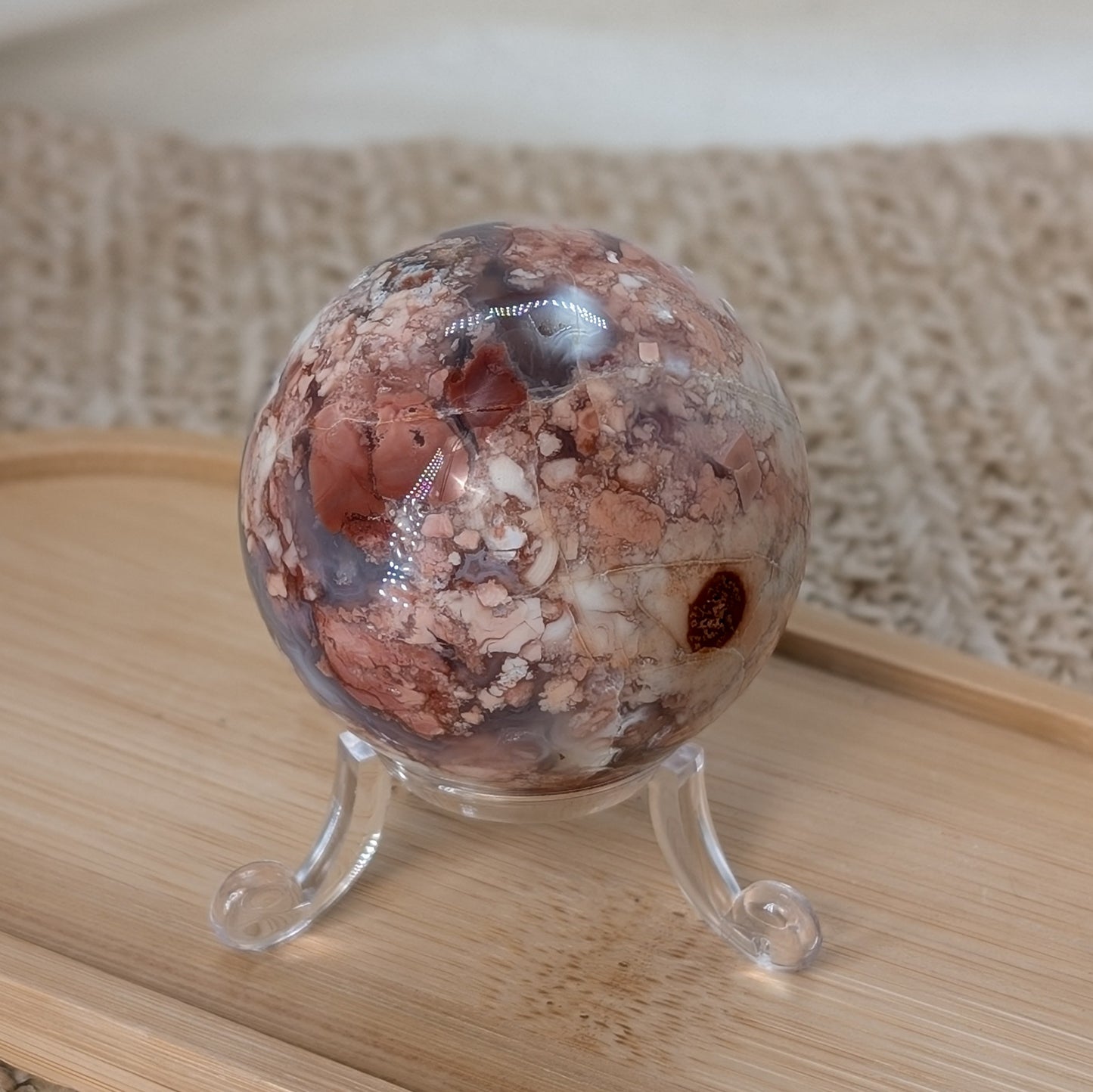 Cotton Candy Achat Kugel [BX]