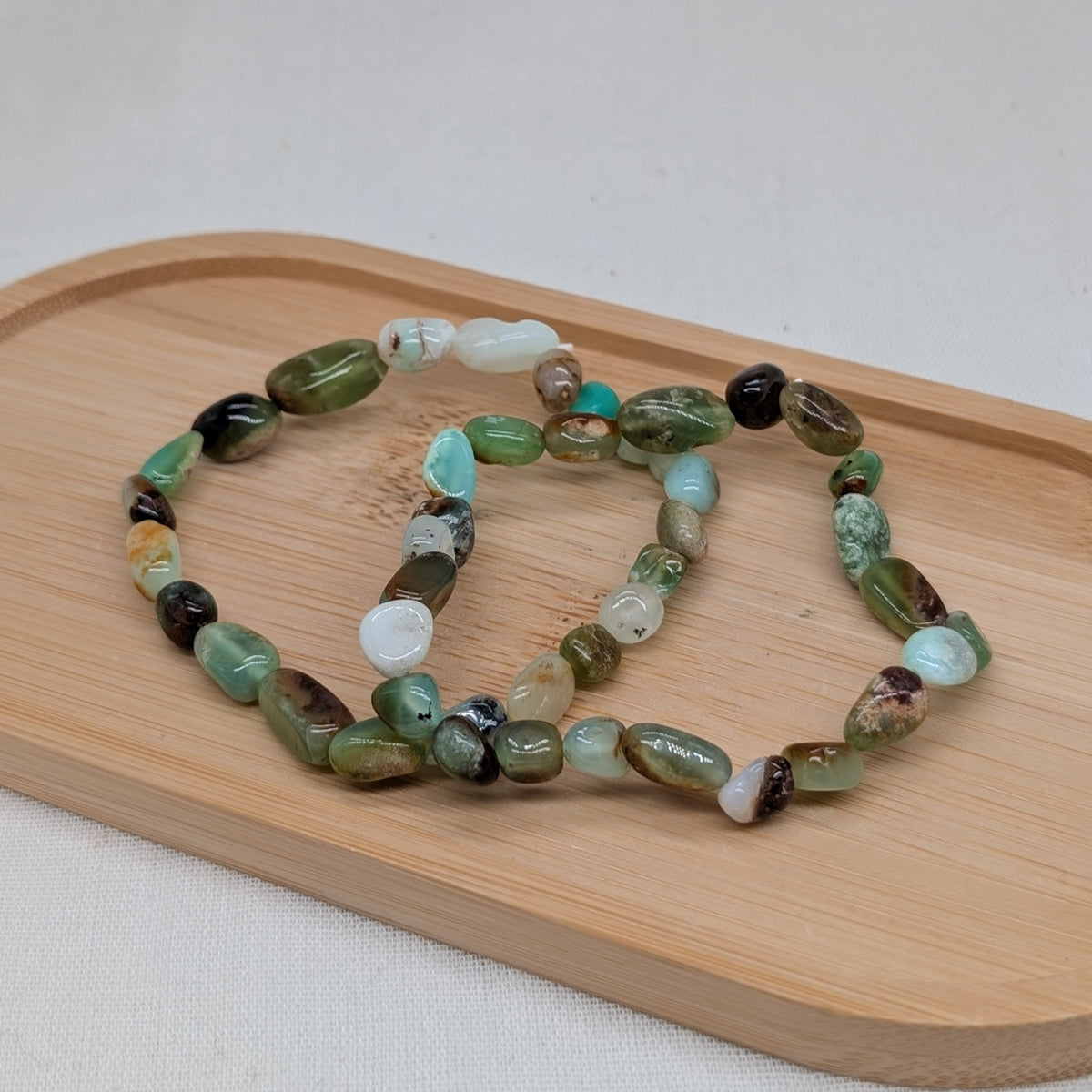 Chrysopras Nugget Armband