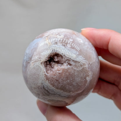 Druzy Blumenachat / Pink Amethyst Kugel [PN]
