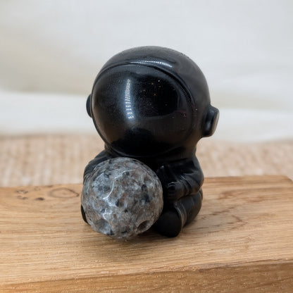 Obsidian Yooperlith Astronaut